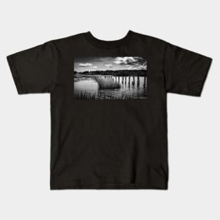 McCormack's Beach Provincial Park in Black & White Kids T-Shirt